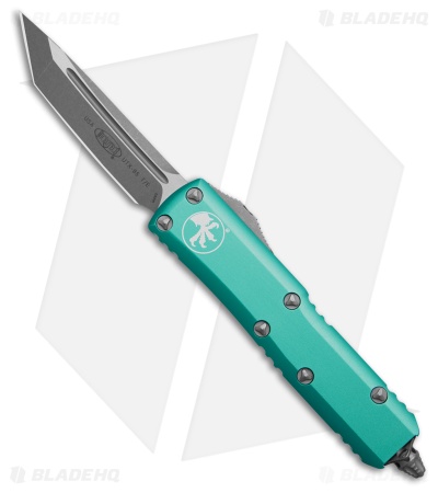Microtech UTX-85 T/E OTF Automatic Knife Turquoise Aluminum (3.1" Apocalyptic)