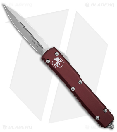 Microtech Ultratech D/E OTF Automatic Knife Merlot Red Aluminum (3.4" Satin)