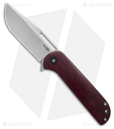 Mike Shiffer Knives Sempra Liner Lock Knife Redstone Richlite Scales (3" SW)