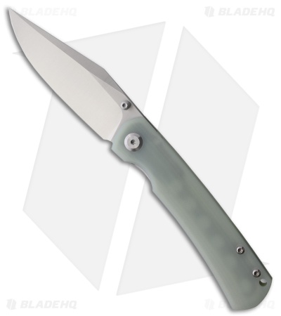 Monterey Bay Knives Old Guard Clip Point Liner Lock Knife Jade (3.5" Satin)