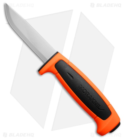 Morakniv Basic 511 Fixed Blade Knife Black/Orange Polymer (3.5" Satin)