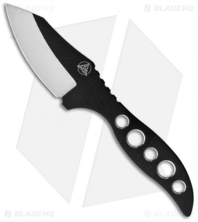 Nemesis Hellion Neck Knife Fixed Blade Black (1.63" Two-Tone) NK-4TT