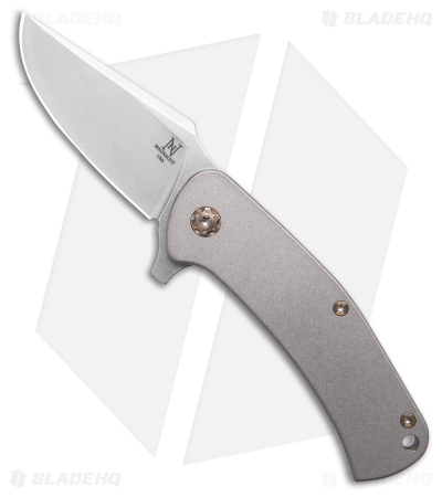 Nicholas Nichols Knives Guppy Frame Lock Knife Bronze Anodized Hardware (3" SW)