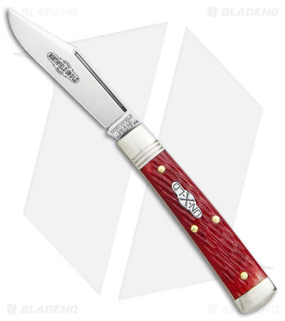 GEC Northfield UN-X-LD  Clip Point Pocket Knife Red Jigged Bone (2.6" Satin)