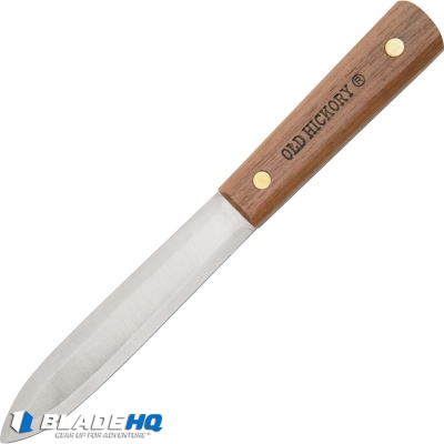 Old Hickory Sticker Wood Fixed Blade Knife - Brushed Plain