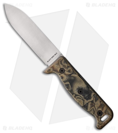 Ontario Black Bird ML5 Fixed Blade Camo Canvas Micarta (5.00