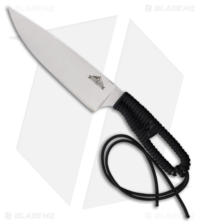 Ontario Hunt Plus Camp Fixed Blade Knife Black Cord Handle (6.00" Satin)