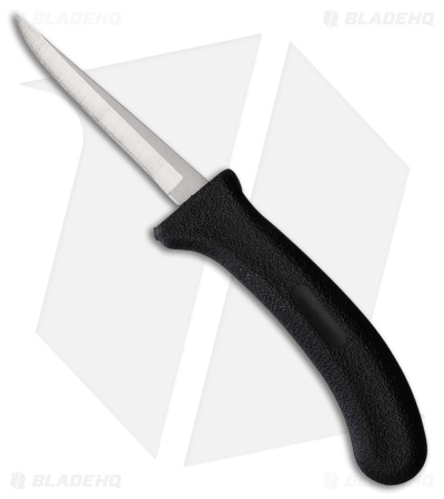 Ontario Poultry Fixed Blade Knife Black Plastic (3.75