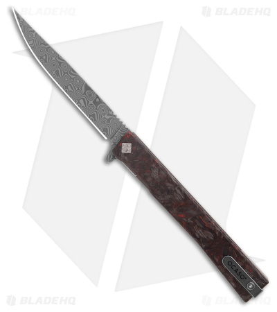 Ocaso Solstice Frame Lock Knife Fat Carbon Dark Matter Red (3.5
