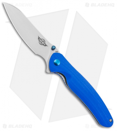 Olight Oknife Drever Liner Lock Knife Blue G-10 (3.5" Satin N690)