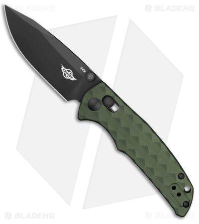 Olight Oknife Rubato 3 Bar Lock Knife OD Green Aluminum (3" Black)