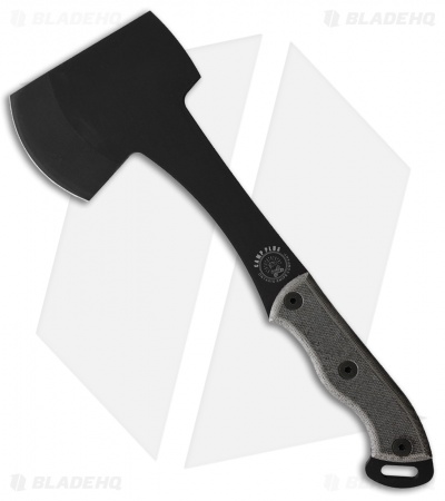 Ontario Camp Plus Hatchet Gray Canvas Micarta (4.25 Black Carbon Steel)