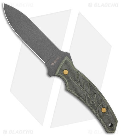 Ontario Morta Fixed Blade Knife Green Micarta (4.5