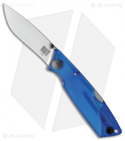Ontario Ice Series Glacier Lockback Folding Knife Blue GFN (3.0" Satin)