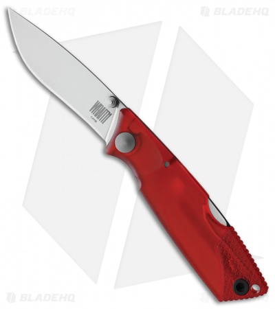 Ontario Ice Series Fire Lockback Folding Knife Red GFN (2.6" Satin)