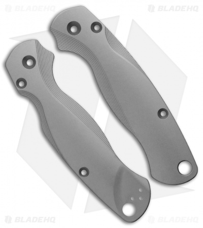 Flytanium Titanium Lotus Scales for Spyderco Paramilitary 2 - Bead Blasted