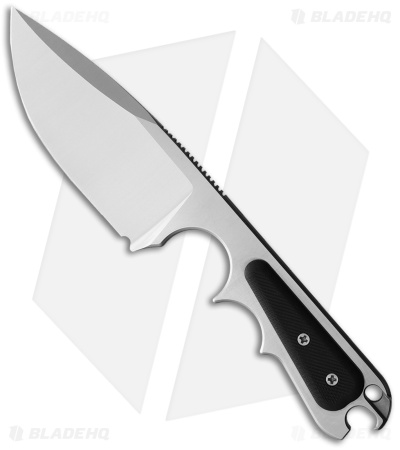 PMP Knives Pitbull Fixed Blade Neck Knife Black G-10 (3.5