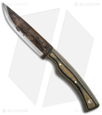 Pathfinder Knife Shop (PKS) Scorpion Fixed Knife Camo Micarta (4.25" Brown)