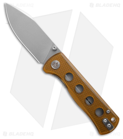 QSP Canary Folder Liner Lock Knife Yellow Ultem (2.8" Stonewash 14C28N)