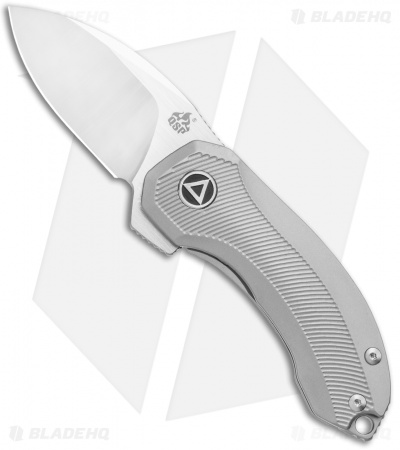 QSP Knife Hamster Framelock Knife Titanium (2" Satin)