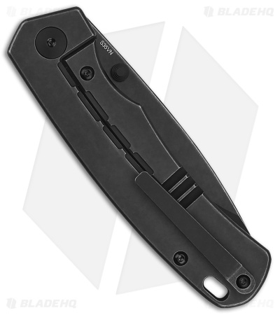 Qsp Knife Puffin Frame Lock Knife Black Ti Cf (black Sw)