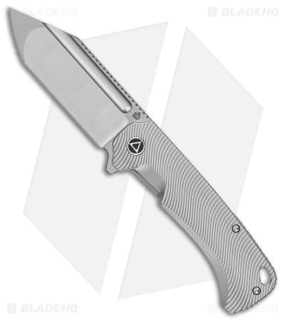 QSP Knife Rhino Frame Lock Knife BB Titanium (3" Satin M390)