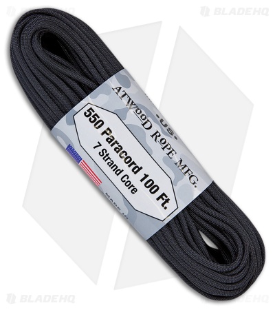 Atwood Rope MFG Parachute Cord Black
