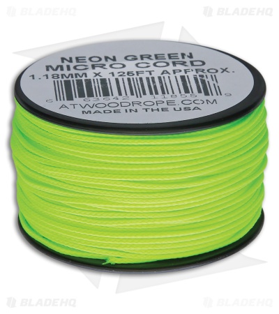 Atwood Rope MFG Micro Cord 125' Neon Green