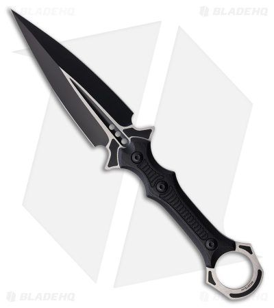 Rough Ryder Fixed Blade Dagger Black G-10 (4.25 Black)