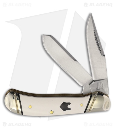 Rough Rider Tiny Trapper White Micarta (1.50