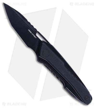 Real Steel Bullet Frame Lock Knife Black Titanium Black G-10 (2.9" Black)