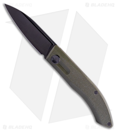 Real Steel Stella EDC Urban Slip Joint Knife Lux Green G-10 (3" Black) RS7041Z2