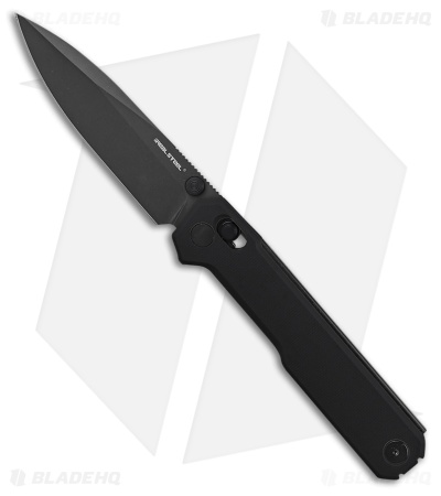Real Steel Perix Crossbar Lock Knife Black G-10 (3.5" Black PVD) RS7121BB