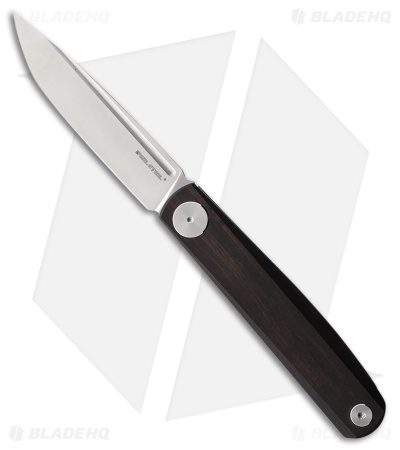 Real Steel GSlip Slip Joint Knife Ebony (3.5" Satin VG10)