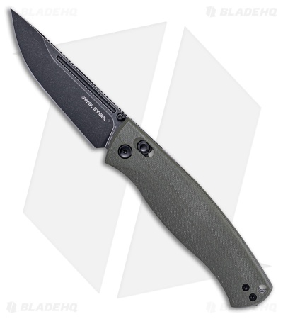 Real Steel Pathfinder Crossbar Lock Knife OD Green G-10 (3.75" Black) RS7851GB