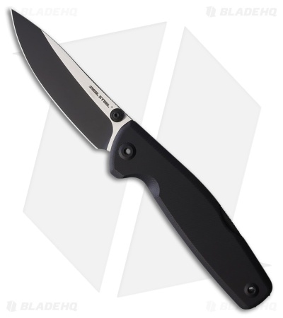 Real Steel Yak Lockback Knife Black G-10 (3.7" Two-Tone)