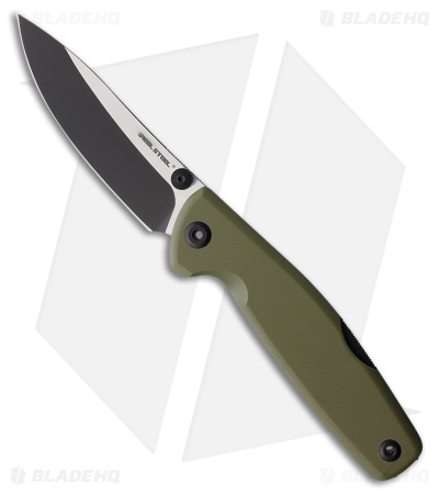 Real Steel Yak Lockback Knife Green G-10 (3.7" Two-Tone)