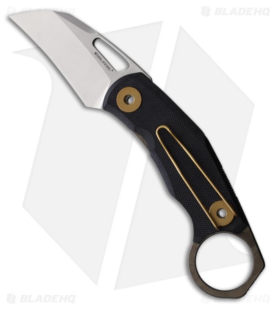 Real Steel Shade Karambit Frame Lock Knife Bronze Steel/Black G-10 (2.3" SW D2)