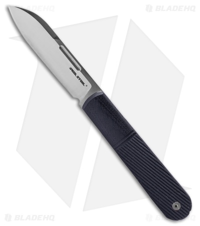 Real Steel Barlow RB5 Slip Joint Knife Black G-10 (2.75" Satin) RS8021B
