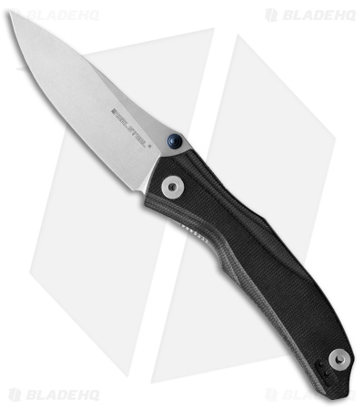 Real Steel Horus Liner Lock Knife Black Micarta (3.6