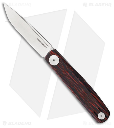Real Steel Hel Compact Gslip Slip Joint Knife Red/Black G-Mascus (3" Satin)