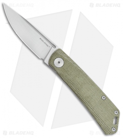 Real Steel LUNA Premium - Slip Joint Knife - | Green Micarta S35VN ...