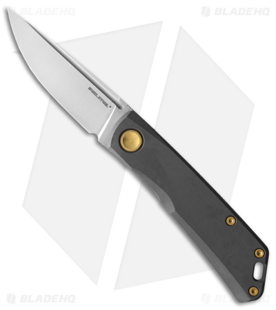 Real Steel Luna Boost Frame Lock Knife Gray Titanium (2.75" Satin)