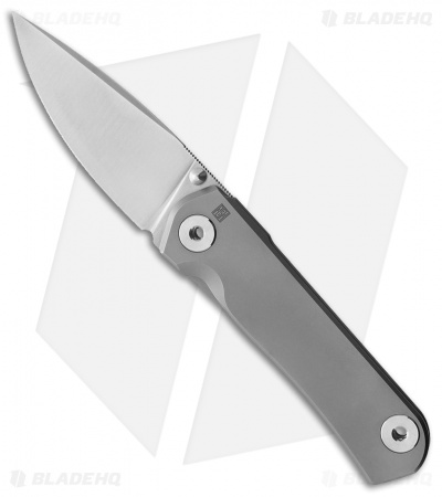 Real Steel Phasma Premium Frame Lock Knife Gray Titanium (3.3" Satin)