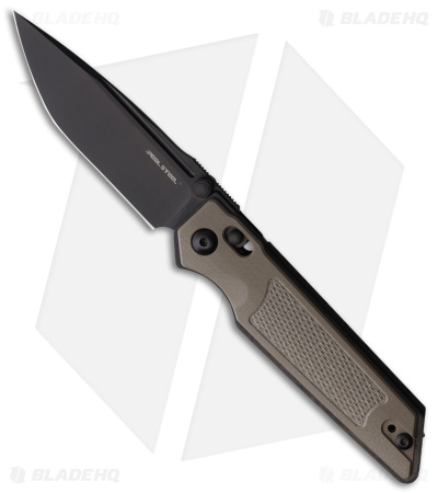 Real Steel Sacra TAC Slide Lock Knife Coyote G-10 (3.31" Black)