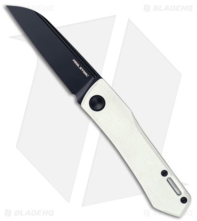 Real Steel Solis Lite Slip Joint Knife White G-10 (2.91" Black)