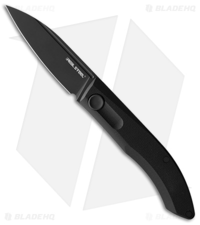 Real Steel Stella EDC Urban Slip Joint Knife Black G-10 (3" Black)