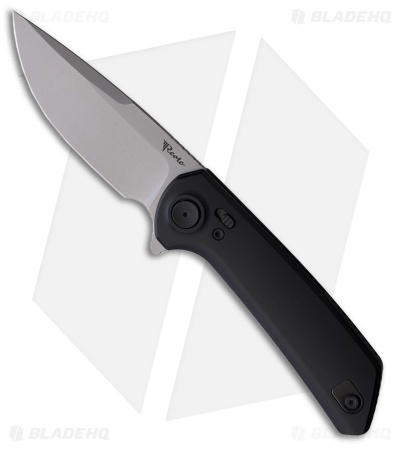 Reate PL-XF Pivot Lock Knife Black Aluminum (3.4" Stonewash)