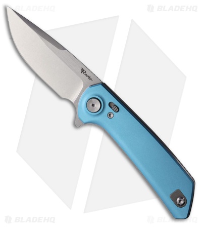 Reate PL-XF Pivot Lock Knife Blue Aluminum (3.4" Satin/Stonewash)