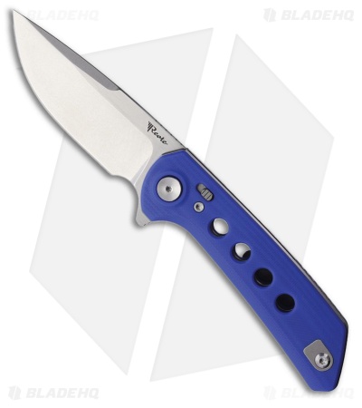 Reate PL-XF Pivot Lock Knife Blue G-10 (3.4" Stonewash Nitro-V)